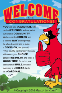 Cardinal Mascot Poster