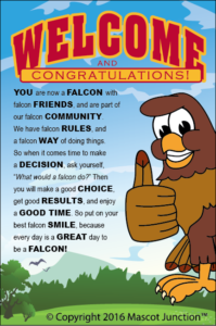 Falcon Mascot Poster