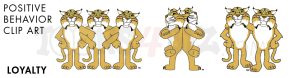 Bobcat Wildcat Mascot Loyalty Clipart