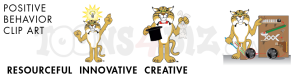 Resourcefulness Bobcat Wildcat Mascot Clipart