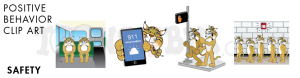 School Safety Bobcat Wildcat Mascot Clipart