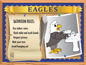 Bathroom expectations poster