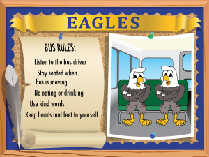 Eagle Bus Safety Rules Poster
