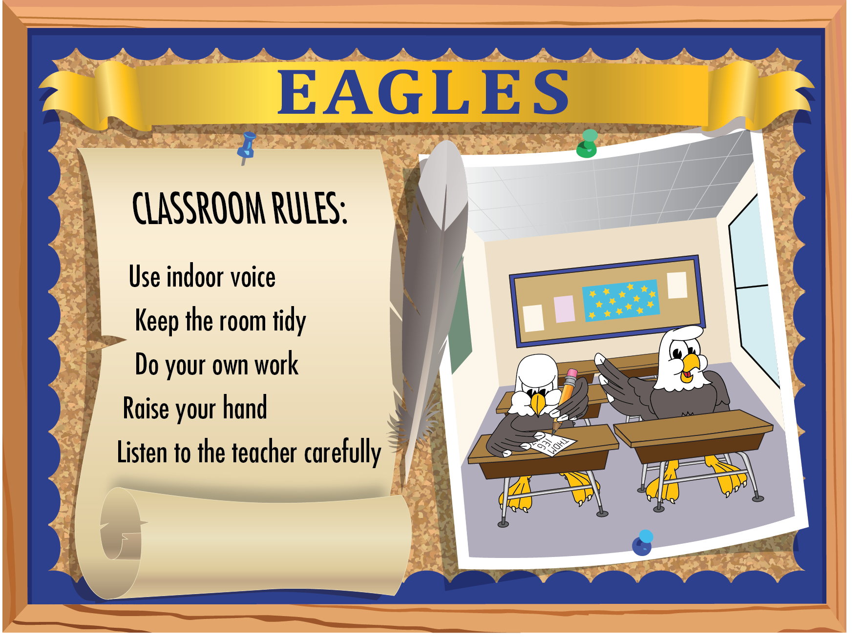Eagles PBIS Classroom Rules Poster