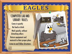 Eagle Library Rules Poster