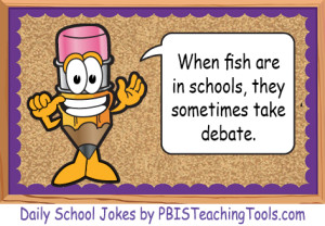 Fish in school joke