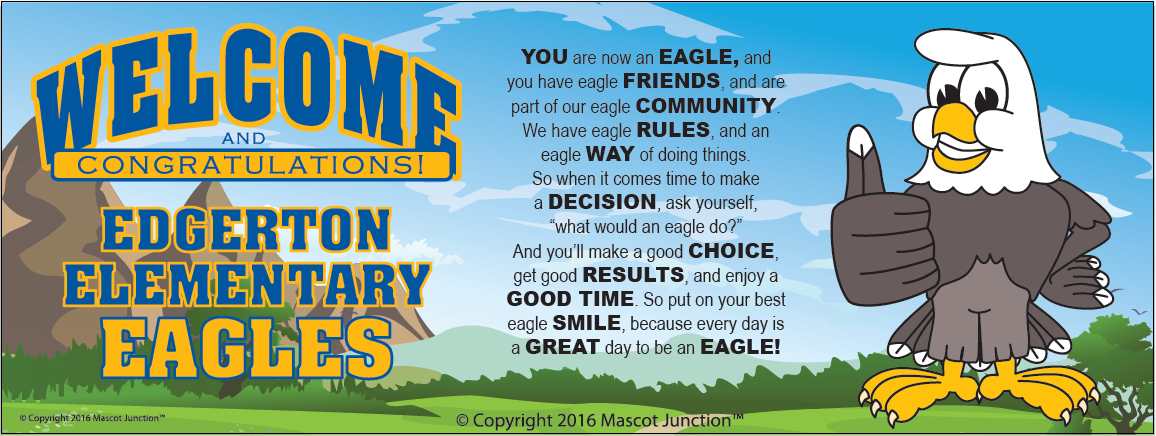 Eagle Mascot Banner