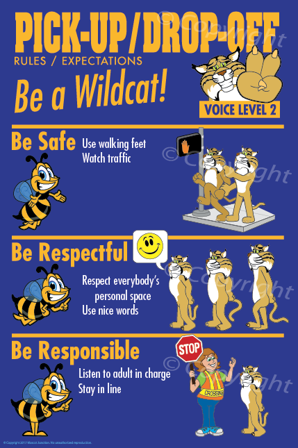 Wildcat PIck Up PBIS Posters