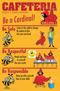 PBIS Posters Cardinal CafeteriaRules