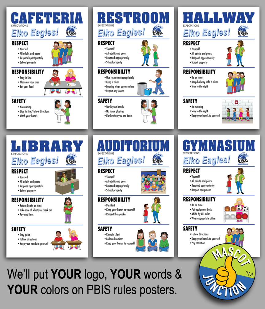School Logo Graphic Posters