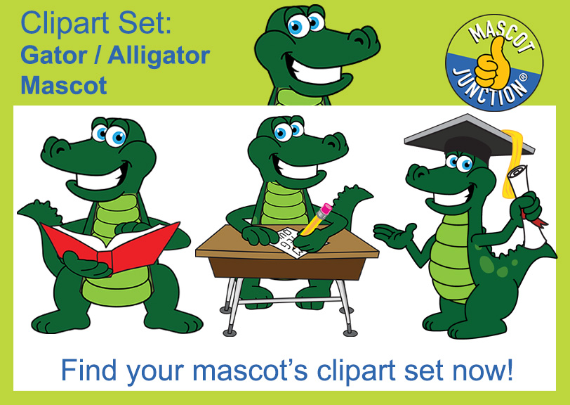 Gator Mascot Clipart Illustrations Alligator