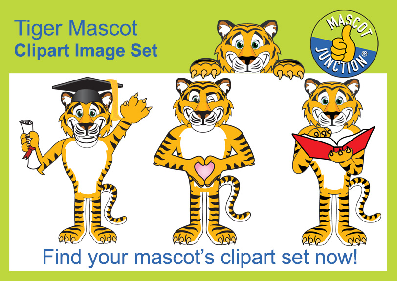 Tiger Mascot Clipart Illustrations